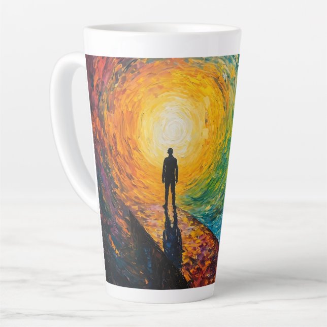 Taza De Café Latte El borde de la dimensión (Ángulo izquierdo)