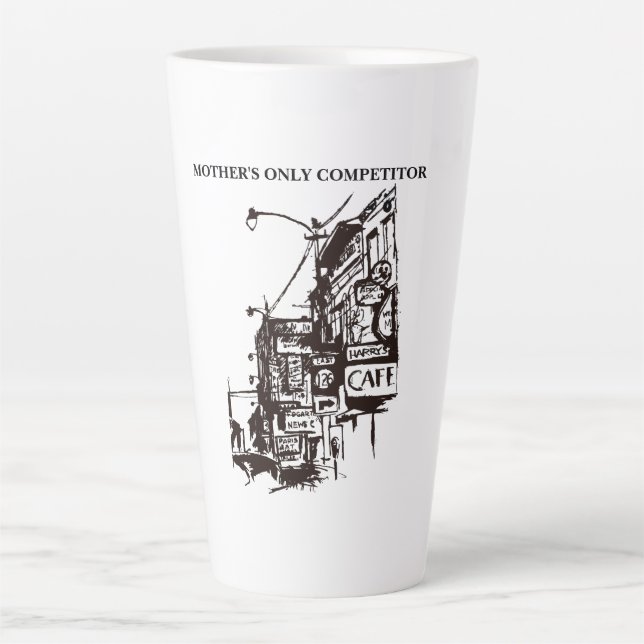 Taza De Café Latte El café de Harry Latte Mug (Anverso)