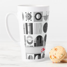 Taza De Café Latte El café de mamá al estilo contemporáneo de mediado