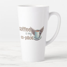 Taza De Café Latte El café es mi co-piloto