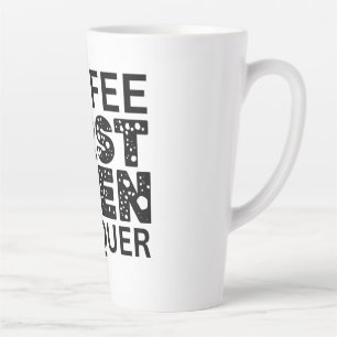 Taza De Café Latte El Café Primero Y Después La Conquista