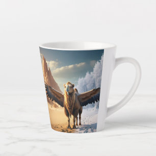 Taza De Café Latte El camello volador Latte Mug