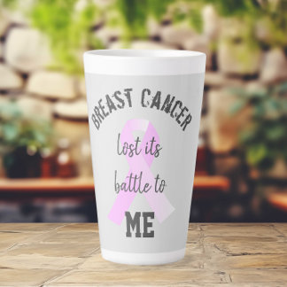 Taza De Café Latte El cáncer de mama perdió su batalla para mí | Sobr