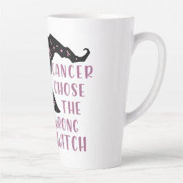 Taza De Café Latte El cáncer eligió a la bruja equivocada
