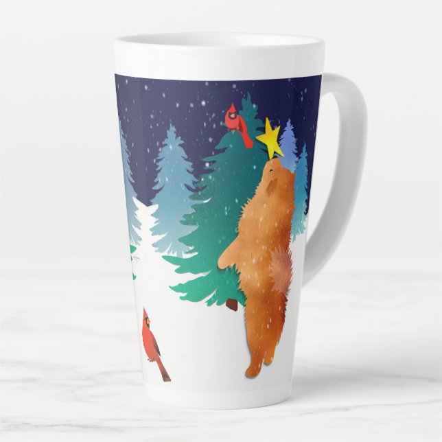Taza De Café Latte EL CELESTE - CHOW - Taza para Latte (Ángulo derecho)