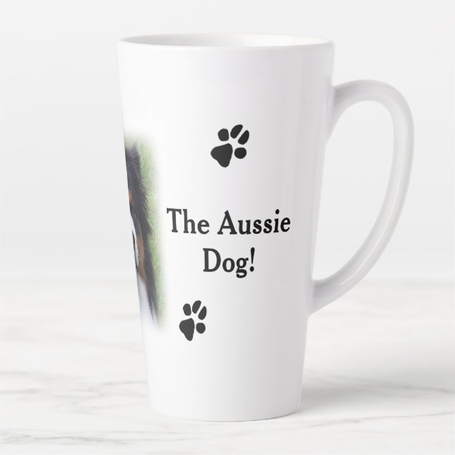 Taza De Café Latte El cerdo australiano latte mug (Derecha)