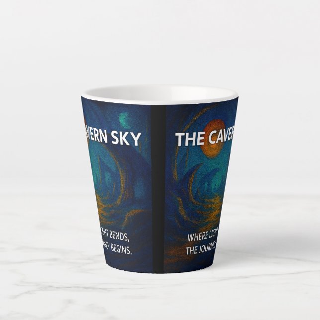 Taza De Café Latte El cielo de la caverna (Anverso)