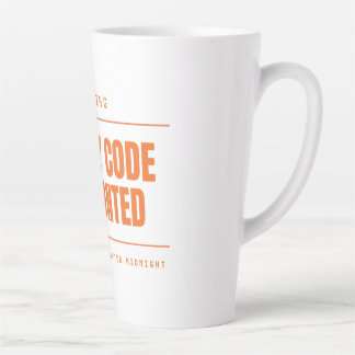 Taza De Café Latte El código heredado está embrujado Divertido Progra