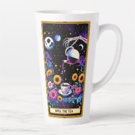 Taza De Café Latte El derrame de Tarot