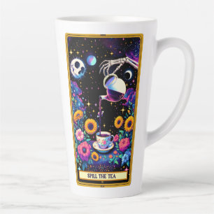 Taza De Café Latte El derrame de Tarot