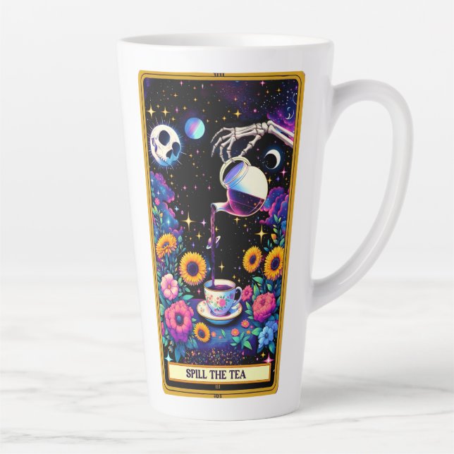 Taza De Café Latte El derrame de Tarot (Derecha)