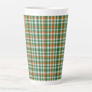 Taza De Café Latte El Día de San Patricio la bandera de Irlanda color