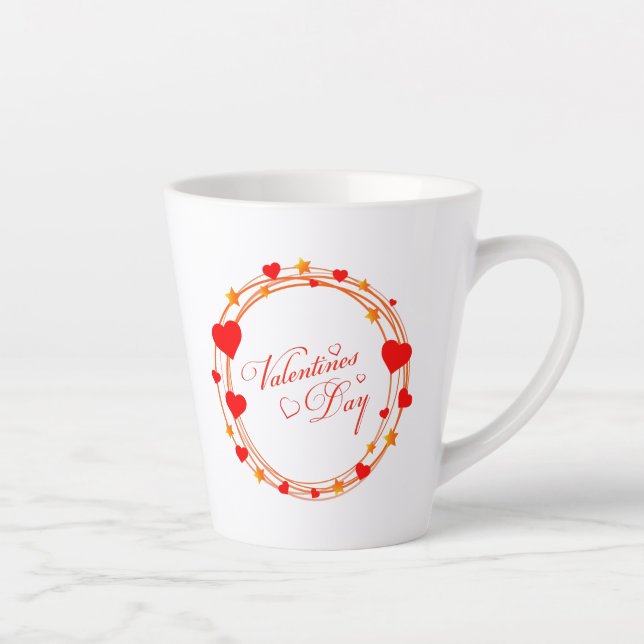 Taza De Café Latte El día de San Valentín 25695 (Derecha)