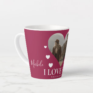 Taza De Café Latte El día de San Valentín de amor Foto de parejas per