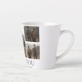 Taza De Café Latte El día de San Valentín de amor simple elegante par