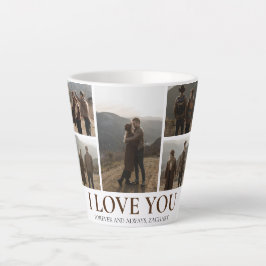 Taza De Café Latte El día de San Valentín de amor simple elegante par