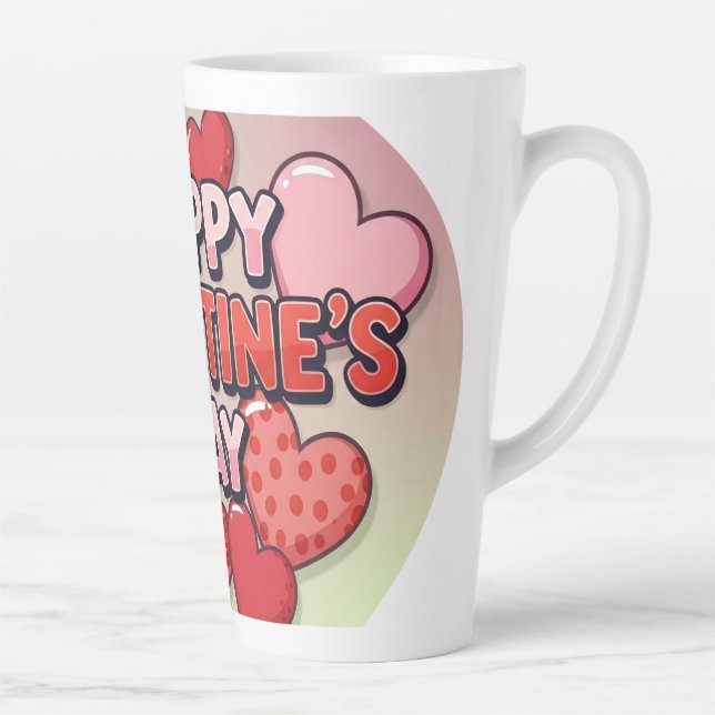 TAZA DE CAFÉ LATTE EL DÍA DE SAN VALENTÍN ESPECIAL (Derecha)