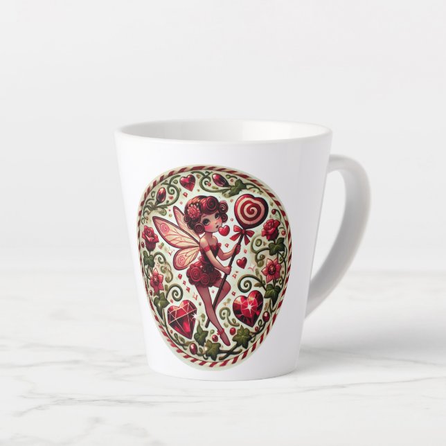 Taza De Café Latte El día de San Valentín Fairy (Ángulo derecho)