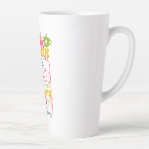 Taza De Café Latte El día del profesor es asombroso y atento profesor