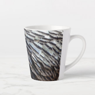 Taza De Café Latte El diseño de la naturaleza abstracta de los plumas
