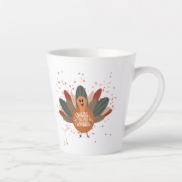 Taza De Café Latte El divertido y personalizado Acción de Gracias en 