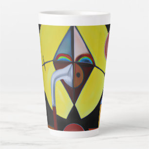 Taza De Café Latte El Doctor de la Peste - Pintura al Óleo