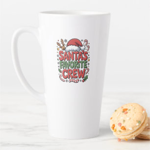 Taza De Café Latte El equipo favorito de Santa