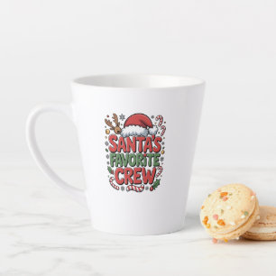 Taza De Café Latte El equipo favorito de Santa