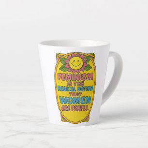 Taza De Café Latte El feminismo es la noción radical que citan las mu