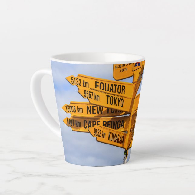 Taza De Café Latte El final del camino (Ángulo izquierdo)