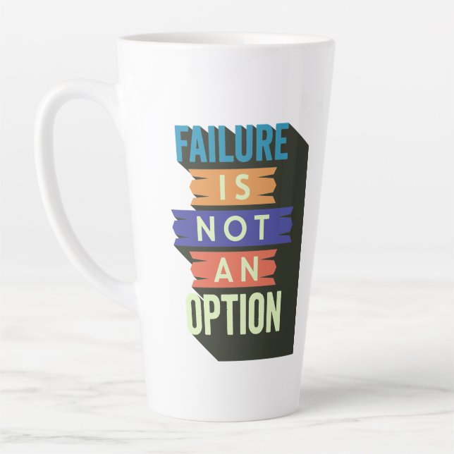 Taza De Café Latte El Fracaso No Es Una Opción (Izquierda)