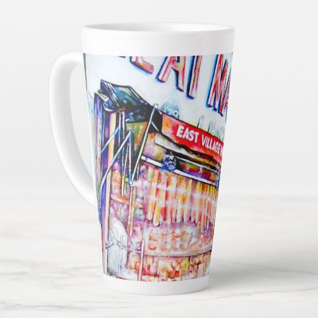 Taza De Café Latte El Jardín de la Sabiduría de la Aldea Oriental (Ángulo izquierdo)