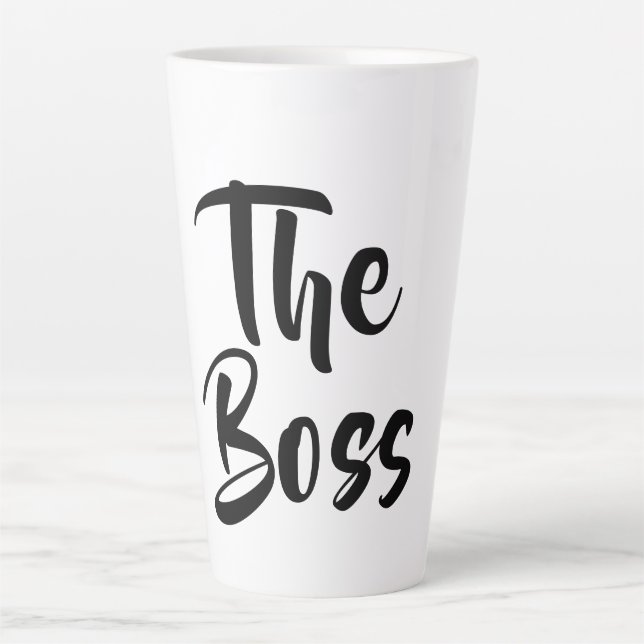 TAZA DE CAFÉ LATTE EL JEFE (Anverso)