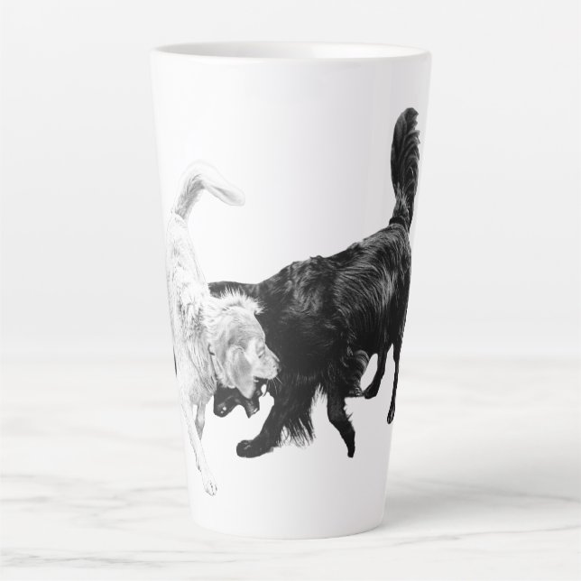 Taza De Café Latte El juego es el lenguaje (Anverso)