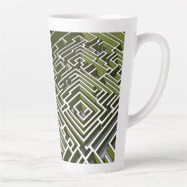 Taza De Café Latte El laberinto de protección