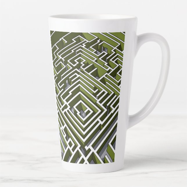 Taza De Café Latte El laberinto de protección (Derecha)