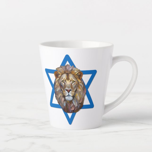 Taza De Café Latte El León De Judá (Derecha)