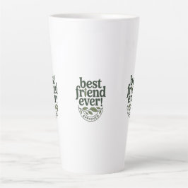 Taza De Café Latte ¡El mejor amigo de todos! Aprobado - Diseño de tex