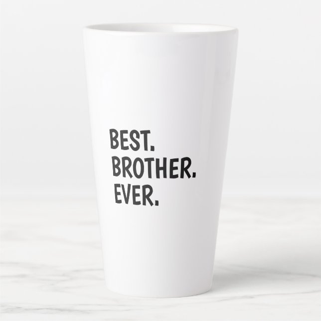 Taza De Café Latte El mejor hermano camisas, hermanos (Anverso)