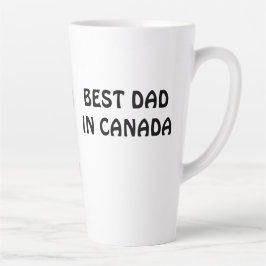 Taza De Café Latte El mejor padre de Canadá