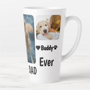 Taza De Café Latte El mejor padre del perro Personalizado foto modern