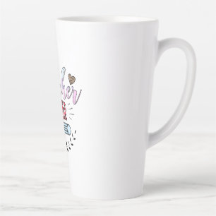 Taza De Café Latte El mejor profesor del día del profesor