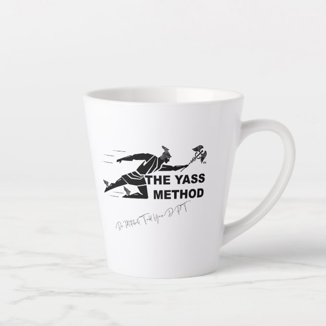 Taza De Café Latte El método Yass firmado Latte Cup (Derecha)