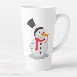 Taza De Café Latte ¡El muñeco de nieve Nose Touch Navidades Mug!