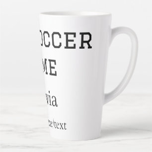 Taza De Café Latte el nombre del juego de fútbol copa mundial fifa añ