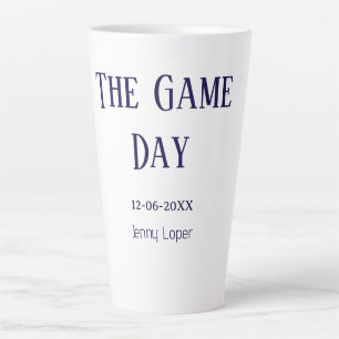 Taza De Café Latte el nombre del partido del club de fútbol del día d