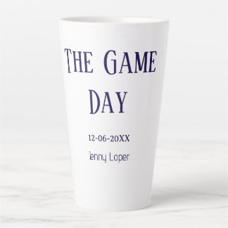 Taza De Café Latte el nombre del partido del club de fútbol del día d