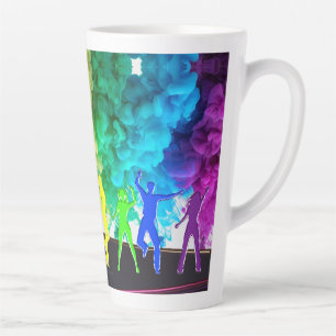 Taza De Café Latte El Orgullo de Baile de SlipperyJoe Sombra a los re