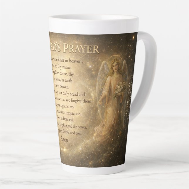 Taza De Café Latte El Padrenuestro (Ángulo derecho)
