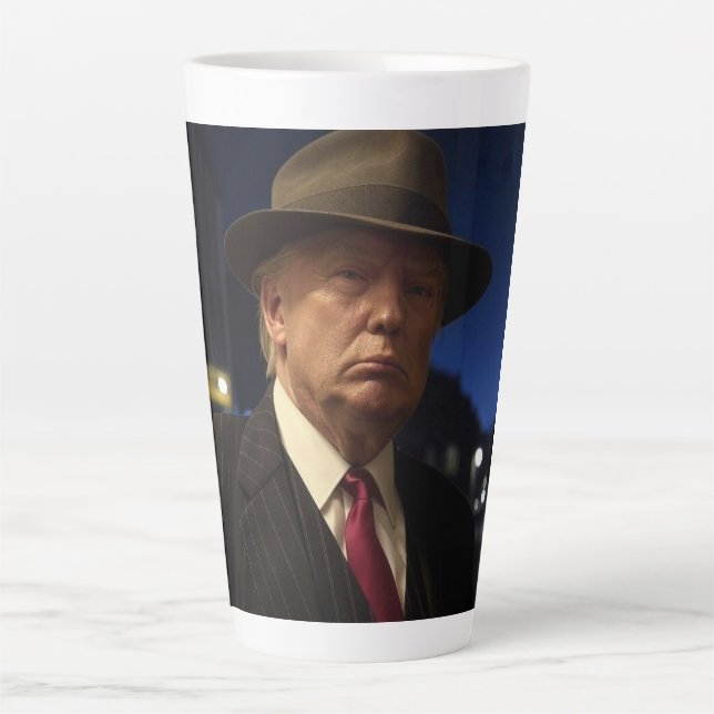 Taza De Café Latte El padrino de América Don J. Trump (Anverso)